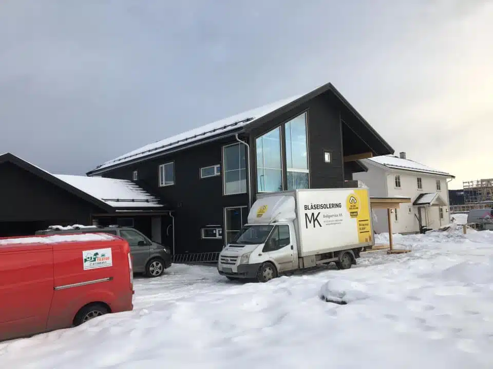 Blåseisolering av bolig i Fredrikstad